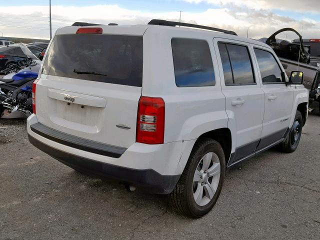 1C4NJPFA9ED513422 - 2014 JEEP PATRIOT LA WHITE photo 4