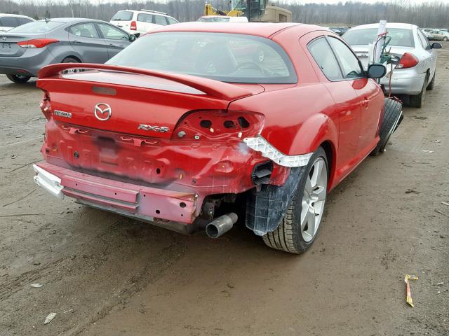 JM1FE173260203644 - 2006 MAZDA RX8 RED photo 4