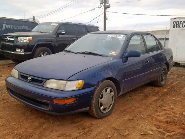 1NXBB02E9VZ569260 - 1997 TOYOTA COROLLA DX BLUE photo 2