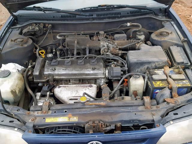 1NXBB02E9VZ569260 - 1997 TOYOTA COROLLA DX BLUE photo 7