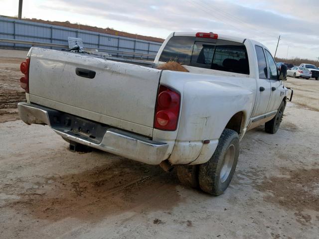 3D7ML48C67G734538 - 2007 DODGE RAM 3500 S WHITE photo 4