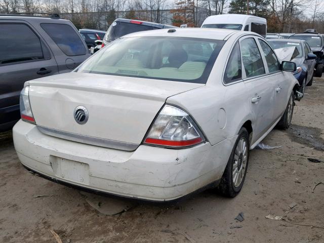 1MEHM40W49G611199 - 2009 MERCURY SABLE WHITE photo 4