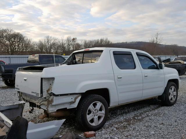 5FPYK1F55EB006477 - 2014 HONDA RIDGELINE WHITE photo 4