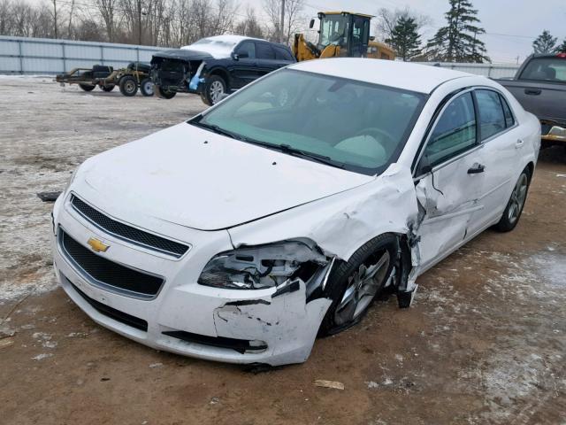 1G1ZA5EU0CF347061 - 2012 CHEVROLET MALIBU LS WHITE photo 2