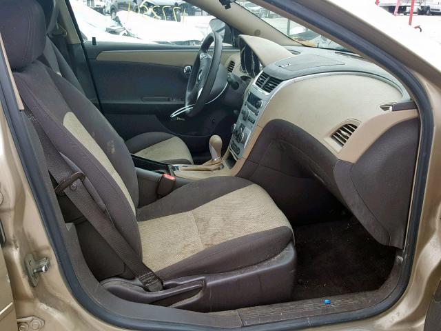1G1ZG57BX8F167345 - 2008 CHEVROLET MALIBU LS ოქროსფერი ფოტო 5