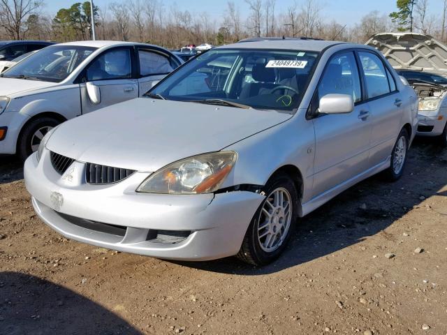 JA3AJ86E55U042794 - 2005 MITSUBISHI LANCER OZ SILVER photo 2