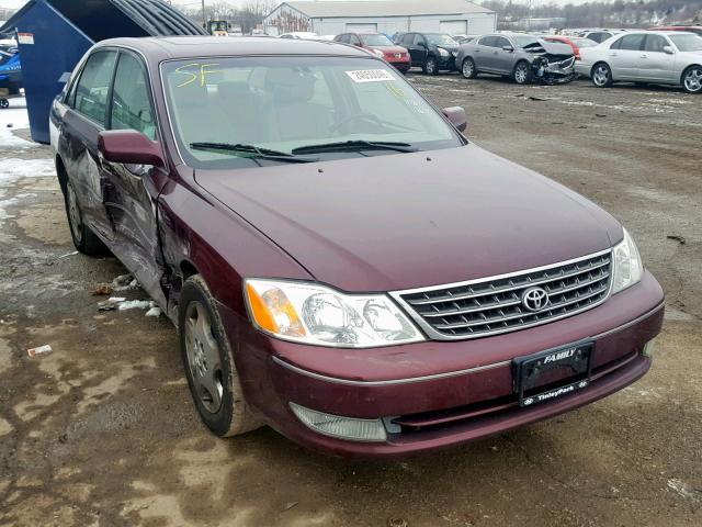 4T1BF28B13U301250 - 2003 TOYOTA AVALON XL BURGUNDY photo 1