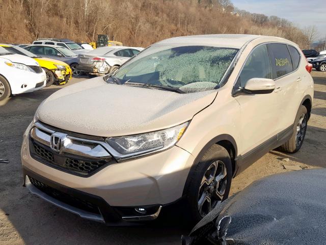 5J6RW2H85JL014028 - 2018 HONDA CR-V EXL TAN photo 2