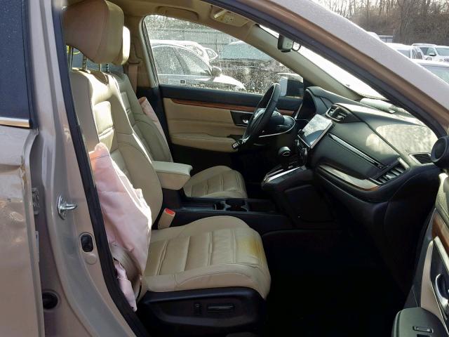 5J6RW2H85JL014028 - 2018 HONDA CR-V EXL TAN photo 5