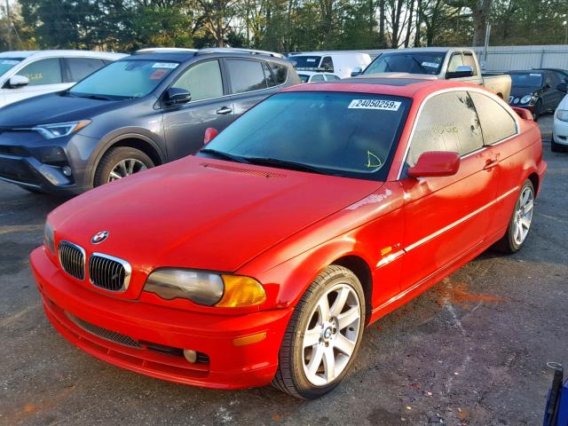 WBABN33441JW49822 - 2001 BMW 325 CI RED photo 2