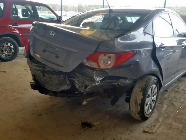 KMHCT4AE4GU089432 - 2016 HYUNDAI ACCENT SE GRAY photo 9