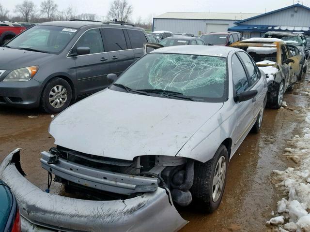 1G1JF52F557118909 - 2005 CHEVROLET CAVALIER L SILVER photo 2