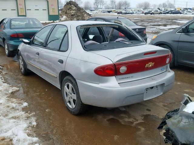 1G1JF52F557118909 - 2005 CHEVROLET CAVALIER L SILVER photo 3