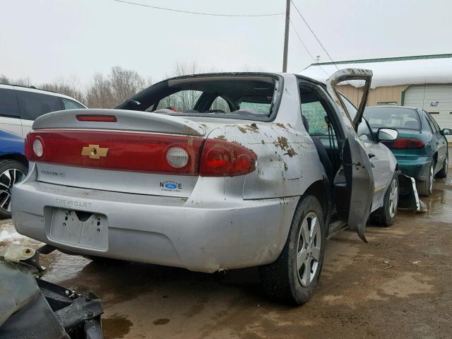 1G1JF52F557118909 - 2005 CHEVROLET CAVALIER L SILVER photo 4