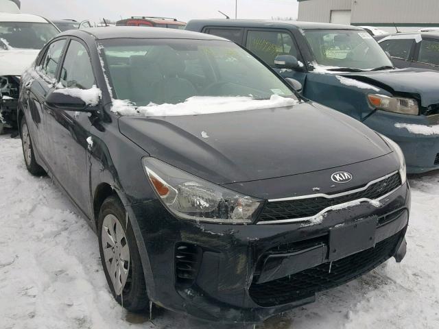 3KPA24AB3JE061258 - 2018 KIA RIO LX BLACK photo 1