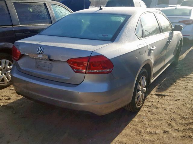 1VWAP7A38DC151316 - 2013 VOLKSWAGEN PASSAT S GRAY photo 4