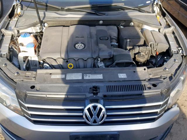 1VWAP7A38DC151316 - 2013 VOLKSWAGEN PASSAT S GRAY photo 7