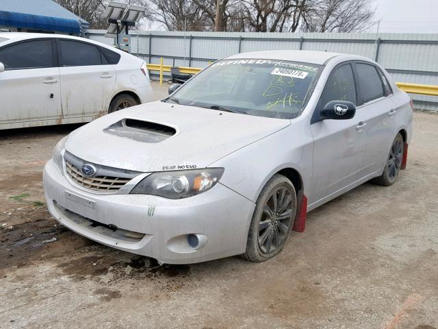 JF1GE74608G517377 - 2008 SUBARU IMPREZA WR SILVER photo 2