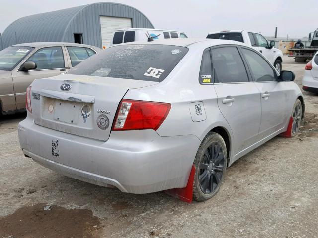 JF1GE74608G517377 - 2008 SUBARU IMPREZA WR SILVER photo 4