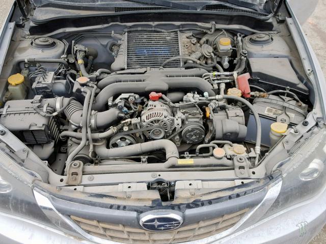 JF1GE74608G517377 - 2008 SUBARU IMPREZA WR SILVER photo 7