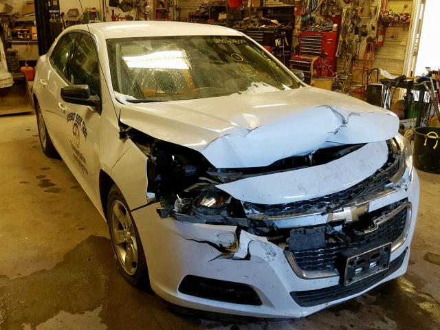 1G11A5SL4FF290666 - 2015 CHEVROLET MALIBU LS WHITE photo 1