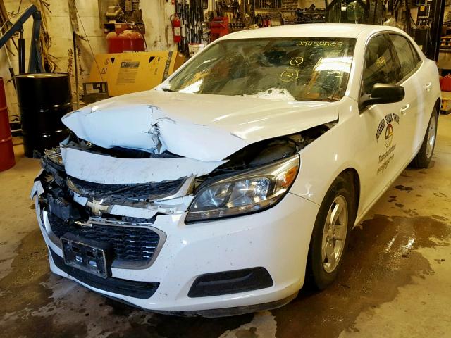 1G11A5SL4FF290666 - 2015 CHEVROLET MALIBU LS WHITE photo 2
