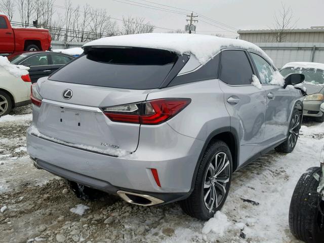 2T2BZMCA3JC153839 - 2018 LEXUS RX 350 SILVER photo 4