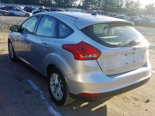 1FADP3K2XHL248155 - 2017 FORD FOCUS SE SILVER photo 3