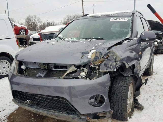 JA4MT31X67U006467 - 2007 MITSUBISHI OUTLANDER GRAY photo 2