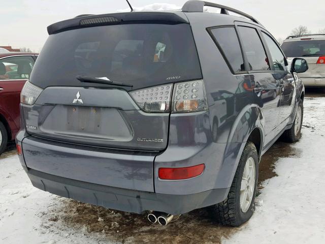 JA4MT31X67U006467 - 2007 MITSUBISHI OUTLANDER GRAY photo 4