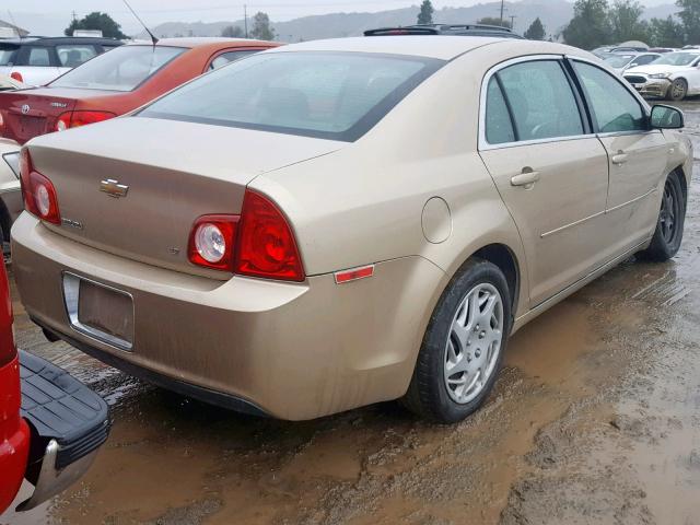 1G1ZH57B88F171052 - 2008 CHEVROLET MALIBU 1LT 金色 照片 4