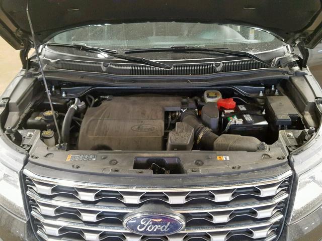 1FM5K8F88HGC74797 - 2017 FORD EXPLORER L CHARCOAL photo 7