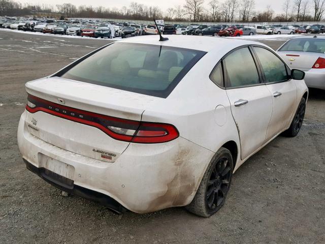 1C3CDFCH8DD132237 - 2013 DODGE DART LIMIT WHITE photo 4