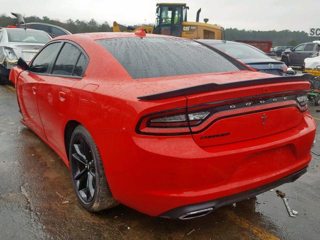 2C3CDXHGXJH119042 - 2018 DODGE CHARGER SX RED photo 3