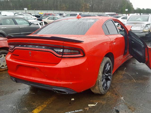 2C3CDXHGXJH119042 - 2018 DODGE CHARGER SX RED photo 4