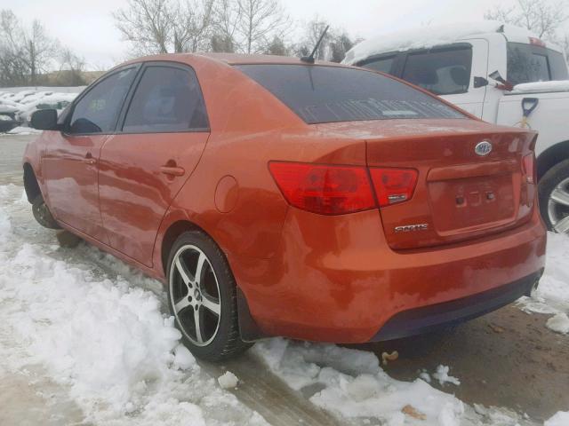 KNAFW4A3XA5148263 - 2010 KIA FORTE SX ORANGE photo 3