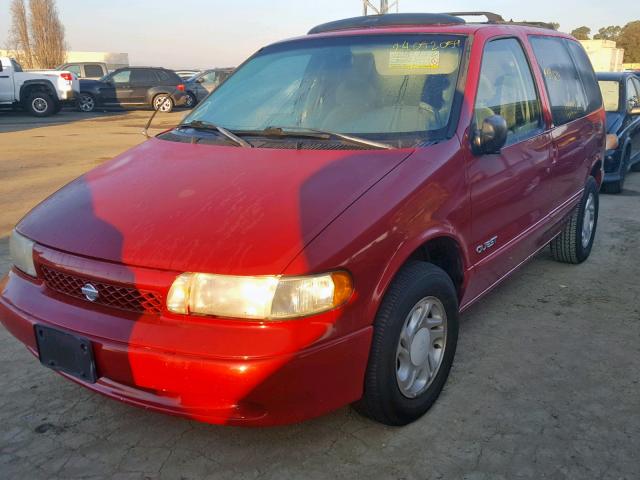 4N2DN1110VD853978 - 1997 NISSAN QUEST XE RED photo 2