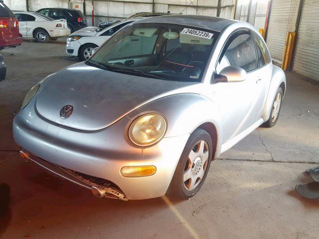 3VWCS21C11M422897 - 2001 VOLKSWAGEN NEW BEETLE Gümüş foto 2