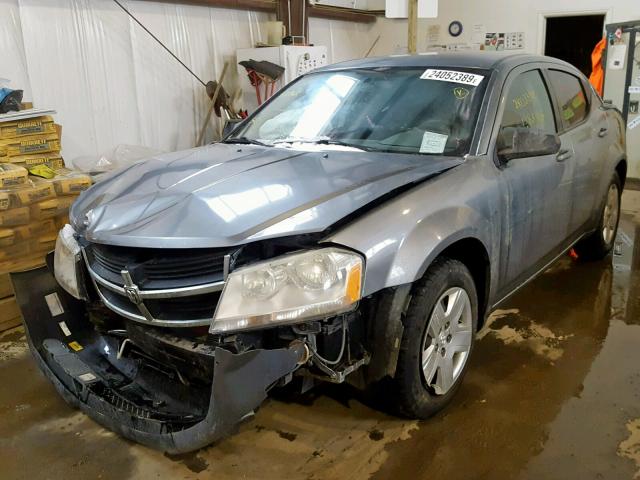 1B3LC46B09N568013 - 2009 DODGE AVENGER SE SILVER photo 2