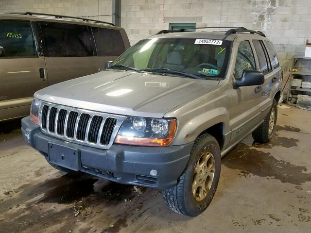 1J4GW48S31C527969 - 2001 JEEP GRAND CHER GRAY photo 2