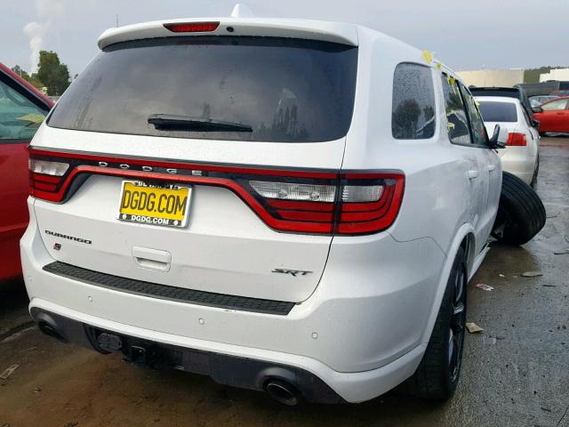 1C4SDJGJ8JC143389 - 2018 DODGE DURANGO SR WHITE photo 4