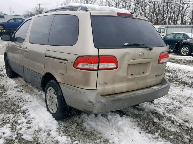 4T3ZF19C83U553438 - 2003 TOYOTA SIENNA CE GOLD photo 3