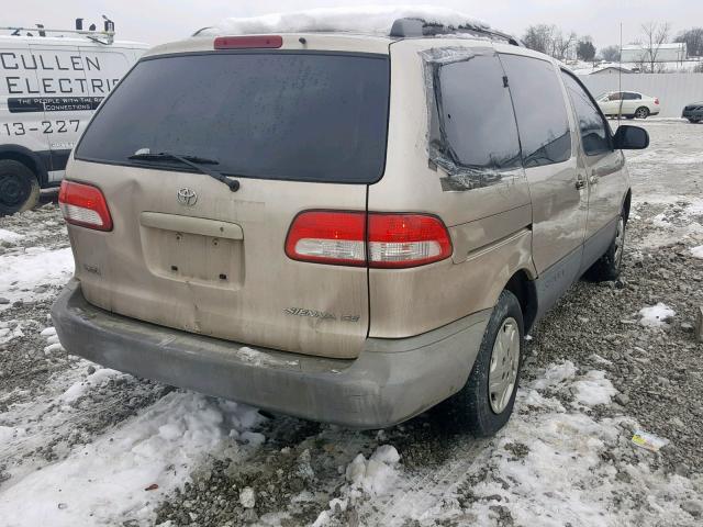 4T3ZF19C83U553438 - 2003 TOYOTA SIENNA CE GOLD photo 4