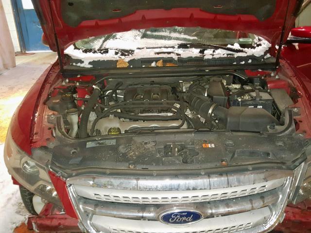 1FAHP2EW1AG167277 - 2010 FORD TAURUS SEL RED photo 7