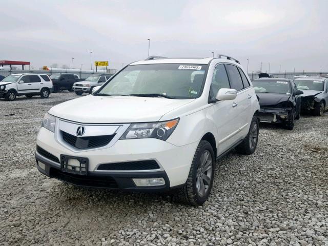 2HNYD2H74AH517765 - 2010 ACURA MDX ADVANC WHITE photo 2