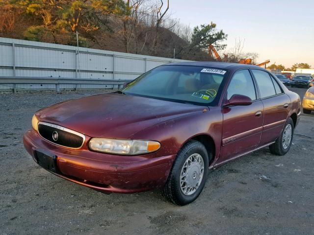 2G4WS52J521148946 - 2002 BUICK CENTURY CU MAROON photo 2