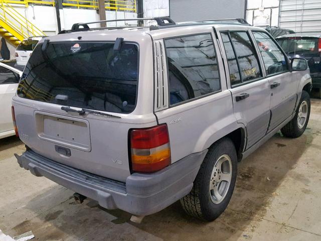 1J4GZ58YXTC374835 - 1996 JEEP GRAND CHER GRAY photo 4