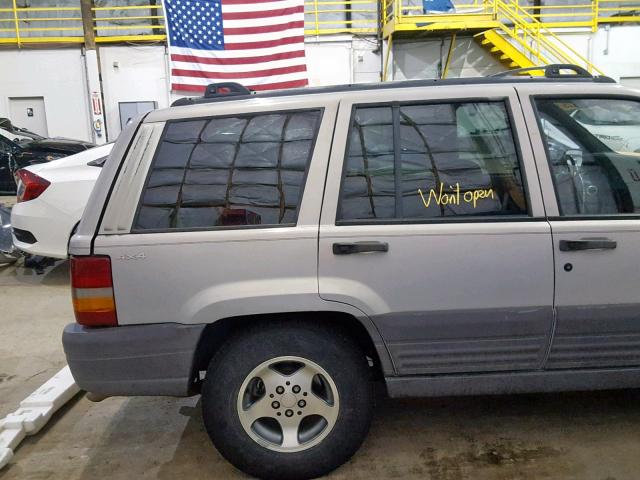 1J4GZ58YXTC374835 - 1996 JEEP GRAND CHER GRAY photo 9