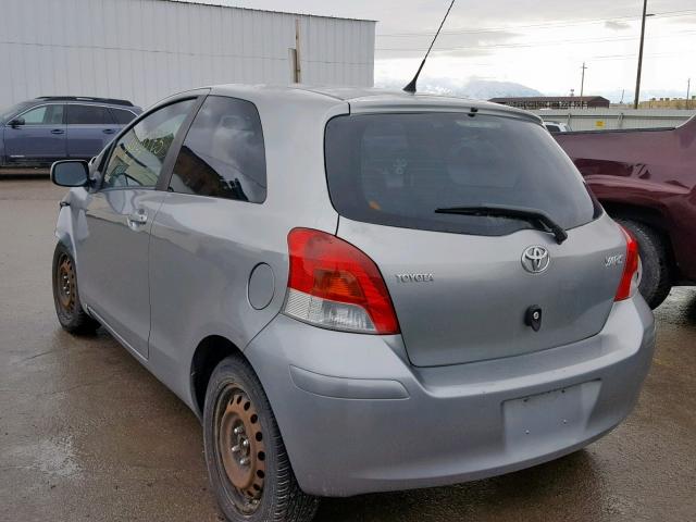 JTDJT903195221469 - 2009 TOYOTA YARIS SILVER photo 3