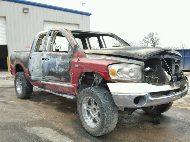 1D7HU18256S636144 - 2006 DODGE RAM 1500 S MAROON photo 1